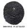 Afro Toupee for Black Man Human Hair Kinky Curly Hairpieces Men Weave Hair Replacement Systems African American Mens Toupee (8MM- Wave, 1B# Off/Natural Black)