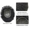 Afro Toupee For Black Mens Hair Replacement System PU Injection Afro Men Weave Units African American Men Curly Hairpieces 10mm Wavy-1B# Natural Black