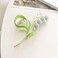Lily of The Valley Flower Hair Accessories: Metal Hairpins, Jaw Clips for Thick and Thin Hair Styling