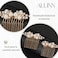 ALUINN Gold Bridal Hair Comb For Wedding Hair Accessories, Crystals Bridal Hair Comb Piece, Pearls Hair Piece for Brides, Women (Gold)