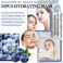 22 Pack Sheet Face Mask Set,Moisturizing Long Lasting Facial Sheet Masks Combo,Hydrating Face Masks for All Skin Types