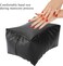 BTIHCEUOT Nail Hand Rest, Nail Arm Rest Nail Art Table Hand &amp; Foot Pillow Soft PU Arm Rest Salon Manicure for Nail Techs Use (Black)