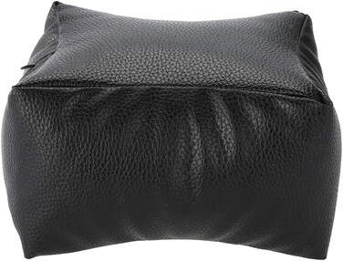 BTIHCEUOT Nail Hand Rest, Nail Arm Rest Nail Art Table Hand &amp; Foot Pillow Soft PU Arm Rest Salon Manicure for Nail Techs Use (Black)