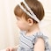 Baby Girl Headbands - 1Pcs Pearl Diamond Embroidered Double Row Elastic Headband Stretchy Cotton Lace Toddler Hair Band for Newborns Infants Girls Gifts