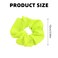 4Pcs Neon Hair Scrunchies, 80s Hair Accessories - Soft Elastic Hair Bands, Hair Ties &amp; Ponytail Holders for Women and Girls (Yellow)