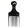 Comfort Plastic Mini Comb &amp; Lift Hair Pick (Pack of 6) Black