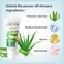 2 Pack Aloe Vera Facial Cleanser and Face Wash Set, Hydrating Facial Foam Cleanser with Brush, Deep Cleasing Daily Face Cleanser Long Lasting Oil Control Moisturizing Face Wash for Men and Women