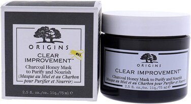 Origins Clear Improvement Charcoal Honey Mask To Purify &amp; Nourish, 2.5 Fl Oz