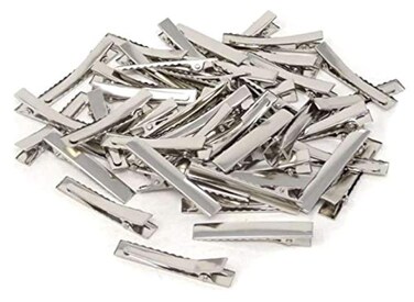 50 Pieces 4cm / 1.57inch Alligator Hair Clip Flat Top with Teeth for Arts &amp; Crafts Projects, Hair Care (1.57inch (40mm) 50pcs)