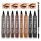 8PCS Microblading Eyebrow Pencil Set with Eyebrow Brush,Magical Precise Eye Brow Pencils for Women Men,Waterproof Natural Liquid Microblading Eyebrow Pen with 4 Fork Tip