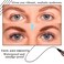 5PCS Microblading Eyebrow Pencils,Magical Precise Dark Brown Eyebrow Pencils for Women,Waterproof Eyebrow Pen,Smudge Proof 4 Fork Tip Eye Brow Pencils with Eyebrow Brush and 24 Pcs Eyebrow Stencils