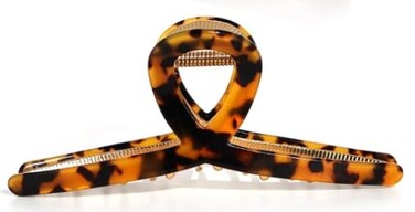 1Pc Large Leopard Print Claw Clips-Metal Hair Clips for Women-Big Claw Clips for Thick Hair - Strong Hold Gold Hair Claw Clips for Women Girls Easy to Use and Wear,Beauty and Personal Care,Barrettes