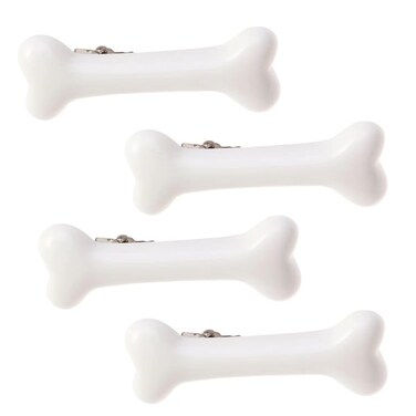 4Pcs White Bone Hair Clip White Bones Hairpins for Women Hair Accessories for Cosplay Costume Party Daily Wear Hair Pins White Dog Bone Alligator Clips,Beauty and Personal Care,Clips and Barrettes