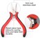 Hair Extensions Pliers 3-Hole Hair Pliers for Micro Nano Ring Hair Extensions Opener and Removal,Needle Nose Pliers with 3 Holes Serrated Jaws Mini Plier 1pc