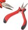 Hair Extensions Pliers 3-Hole Hair Pliers for Micro Nano Ring Hair Extensions Opener and Removal,Needle Nose Pliers with 3 Holes Serrated Jaws Mini Plier 1pc