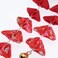 Japanese Style Women Flower Hair Clip Tassel Hair Ornament, Kimono Decor Fabric Hanfu Hairpin Accessories For Christmas Party Costume Gift (Red)