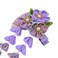 Japanese Style Women Flower Hair Clip Tassel Hair Ornament, Kimono Decor Fabric Hanfu Hairpin Accessories For Christmas Party Costume Gift (Purple)