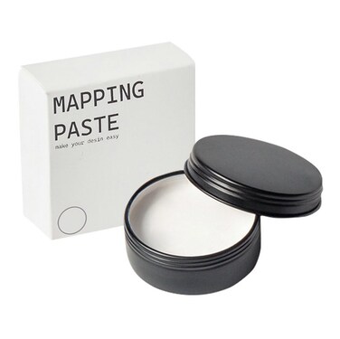 Mapping Paste, 20g/0.7oz Mapping Brow Paste for Eyebrow and Lips Measuring, Brow Contour Paste for PMU Microblading Supplies and Eyebrows Design Marking (White)