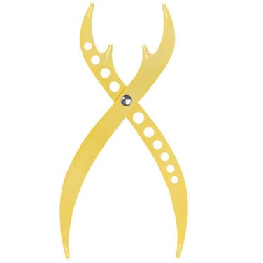 Eyebrow Golden Ratio Ruler, 1:0.618 Makeup Measurement Tool,Eyebrow Marking Caliper,Eyeliner Lips Semi Permanent Tattooing Tools (Golden)