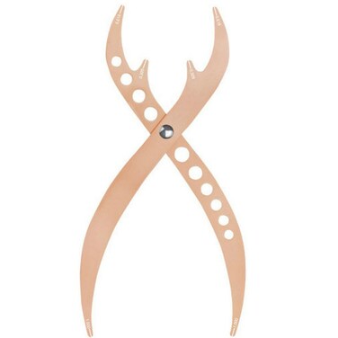 Eyebrow Golden Ratio Ruler, 1:0.618 Makeup Measurement Tool,Eyebrow Marking Caliper,Eyeliner Lips Semi Permanent Tattooing Tools (Golden Rose)