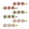 Christmas Snowflake Hair Clips Crystal Winter Snowflake Flower Alligator Hairpin Hair Accessories for Women Girls Holiday Parties Gift Multicolor