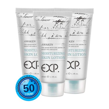 OPPEAL EXP Daily Moisturizing Skin Lotion Travel Size in Bulk, 50 Pack x 1.05 Fl Oz, Mini Portable Size Body Lotion, Sweet Fig &amp; Olive Scent