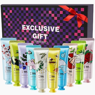 20 Pack Hand Cream Gift Set,Mini Hand Lotion Travel Size in Bulk,Hand Lotion for Dry Hands,Moisturizing Hand Care Cream with Shea Butter,Hand Lotion Gift Set for Women Mother's Day