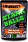 Emergency Stank Balls Bath Bombs - Funny Bath Bombs for Men - XL Bath Fizzers, Black and Green Marbled, Handcrafted in the USA