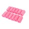 Set of 12 Large Pink Foam Sponge Hair Rollers