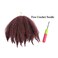 1Pack Marley Braiding Hair 8Inch Short Afro Kinky Twist Crochet Hair Braids Synthetic Fiber Hair Extensions for Women(99J#)