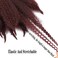 1Pack Marley Braiding Hair 8Inch Short Afro Kinky Twist Crochet Hair Braids Synthetic Fiber Hair Extensions for Women(99J#)