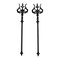 2PCS Retro Viking Hairpin For Women Halloween Trident Hair Pin Hair Styling Pins (SRTL5)