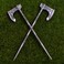 2PCS Retro Viking Hair Sticks Hairpins For Women Axe Hair Accessories Hair Styling Pins (QHZD)