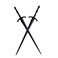 2PCS Retro Viking Hairpin For Women Sword Hair Pin Hair Styling Pins (RLAL)