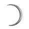 2PCS Retro Moon Crescent Hairpin For Women Retro Hollow Moon Hair Stick Forks Knot Hair Styling Pins (MNAS)
