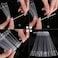 200 Pieces Nail Swatch Sticks Clear Square Nail Tips Nail Color Display Sticks Nail Swatches with Metal Screw Holder Fan Shaped Plastic Sample Sticks