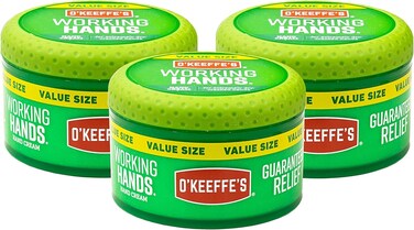 O'Keeffe's K0680001-3 Working Hands Hand Cream in Jar (3 Pack), 6.8 oz