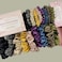 Silk Scrunchies   Premium Handcrafted 25 Momme Mulberry Silk Hair Bands   Elastics Ties Ponytail Holders and Hair Accessories (Small Scrunchies (3), Purple Passion, Golden Honey, Ballerina)