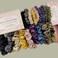 Silk Scrunchies   Premium Handcrafted 25 Momme Mulberry Silk Hair Bands   Elastics Ties Ponytail Holders and Hair Accessories (Small Scrunchies (3), Midnight)