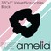Amelia Beauty, Black Velvet Scrunchies, Medium 3.5in, Gentle on Hair, Strong Hold, No Snag, No Dents or Creases. 8 Pack
