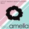 Amelia Beauty Jersey Scrunchy   Medium Black Scrunchies   2.5in Diameter   Gentle on Hair &amp; Strong Hold   No Snag, Dents or Creases  10 Pack
