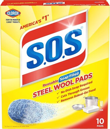 10002, Steel Wool Soap Pads, 10 Ct (3 Pack)