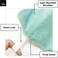 4 Pack Microfiber Hair Wrap Towels, Drying Turbans for Wet Hair, Dry Towel for Women Anti Frizz, Dark Grey/Aqua