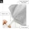 4 Pack Microfiber Hair Wrap Towels, Drying Turbans for Wet Hair, Dry Towel for Women Anti Frizz, Dark Grey/Light Grey