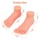 Practice Fake Foot Model 1 Pair Flexible Soft Silicone Prosthetic Manicure Tool for Nail Tips Art Training
