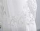 Kercisbeauty 2 Tiers Wedding Bridal Lace Double layer Veil Drop with Hair Comb Flower Lace and Pearl Chapel Hair Accessories (White)