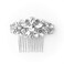 Crystal Wedding Hair Comb Rhinestone Bridal Side Hair Comb Hair Pin Flordal Headpiece Hair Jewelry Silver color Hapibuy