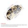 Large Wide Tooth Tortoise Shell Comb Hair Detangling Comb, 2 Pack French Hair Comb Wide Teeth Pocket Comb for Thick Curly Wavy Hair (B)