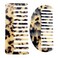 Large Wide Tooth Tortoise Shell Comb Hair Detangling Comb, 2 Pack French Hair Comb Wide Teeth Pocket Comb for Thick Curly Wavy Hair (B)
