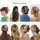 Large Hair Claw Clips 12 Pack 4.3 Inch Rectangle Hair Clips Flower Hair Clips for Women Thick Hair, Big Hair Clips Matte Hair Clips Hair Claws Banana Clips Strong Hold jaw clips, 3 Styles 4 Colors